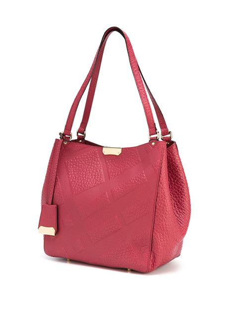 BURBERRY Snakeskin Shoulder Bag Pink 